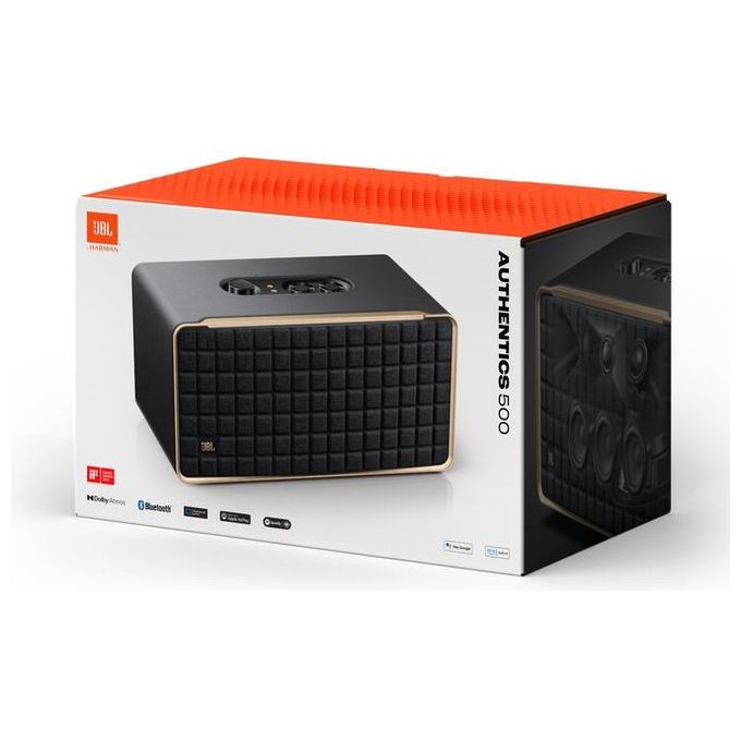 JBL JBLAUTH500BLKEP Authentics 500 Altoparlante Smart Home 3.1 canali 135 W Dolby Atmos Wi-Fi Bluetooth 5.3 AirPlay Assistente Vocale colore Nero