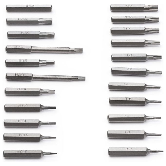 StarTech CTK55PCEDRIVE Set di cacciaviti elettrici di precisione con 55 punte coppia massima 0,35 N.m velocita' 110 RPM alimentazione 2 batterie AAA materiale alluminio colore Argento