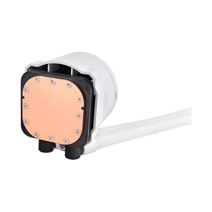 Thermaltake CL-W425-PL12SW-A TH240 V2 Ultra EX ARGB Raffreddatore a Liquido All-In-One 240mm con Display LCD 480x480 e Ventole CT120 EX ARGB Sincronizzate colore Bianco
