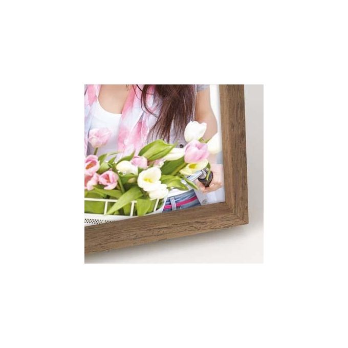 Zep Cornice Portafoto Zurigo Marrone 20x25cm in Legno