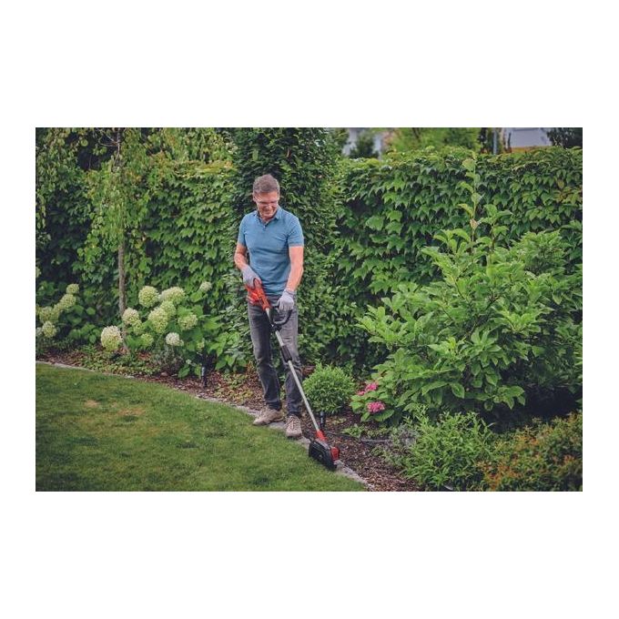 Einhell GE-LE 18-190 LI-SOLO Tagliabordi a batteria 18V Power X-Change doppia lama profondita' max 45 mm colore Nero Rosso