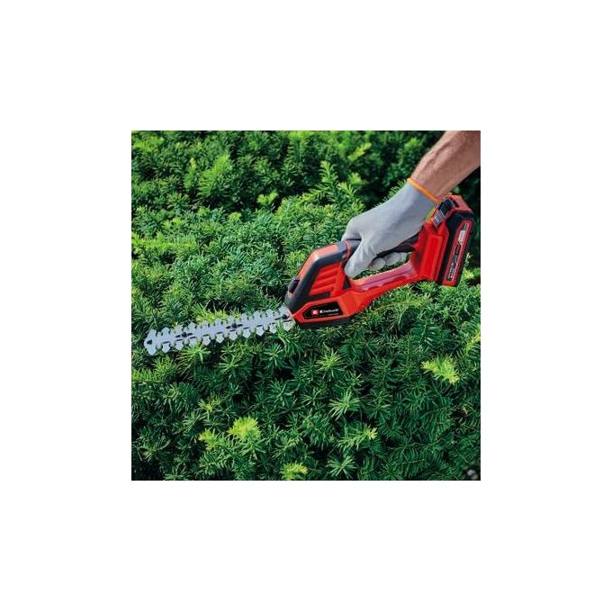 Einhell GE-CG 18-100 Power X-Change Cesoia per Erba e Cespugli a Batteria 18V lama erba 100mm lama siepi 200mm Solo colore Nero