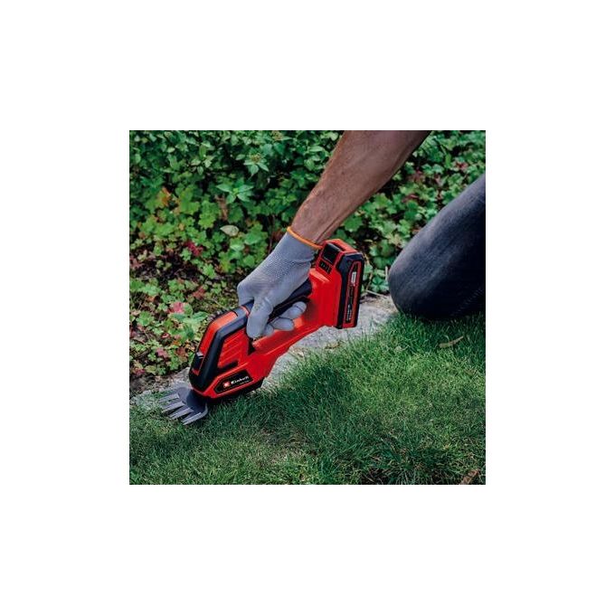Einhell GE-CG 18-100 Power X-Change Cesoia per Erba e Cespugli a Batteria 18V lama erba 100mm lama siepi 200mm Solo colore Nero