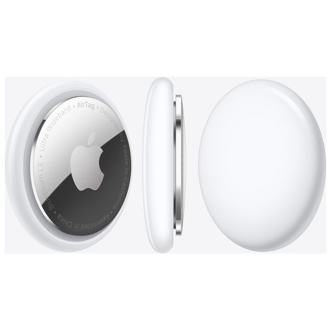 Apple AirTag Cercatore Argento e Bianco IP67 Bluetooth NFC per iOS 14.5+