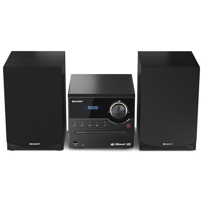 Sharp XL-B517D Microsistema Hi-Fi 45W DAB+ FM Bluetooth 5.0 Lettore CD USB AUX colore Nero