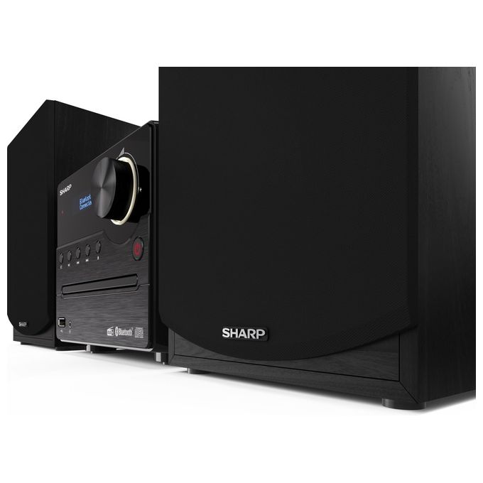 Sharp XL-B517D Microsistema Hi-Fi 45W DAB+ FM Bluetooth 5.0 Lettore CD USB AUX colore Nero