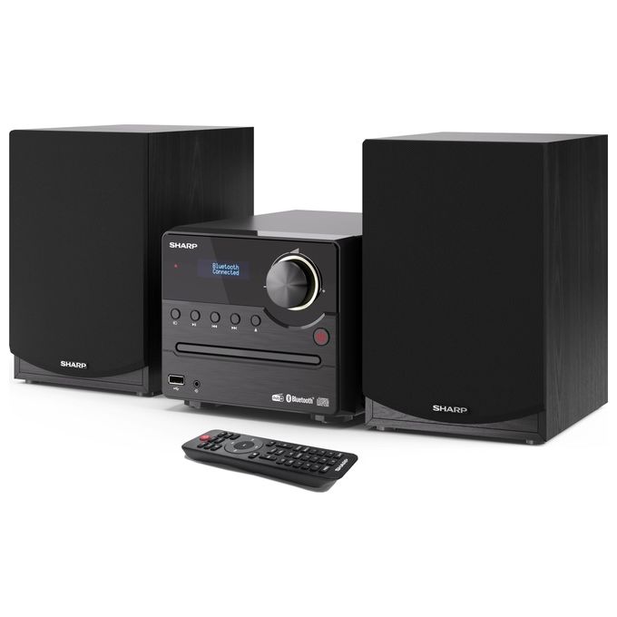 Sharp XL-B517D Microsistema Hi-Fi 45W DAB+ FM Bluetooth 5.0 Lettore CD USB AUX colore Nero