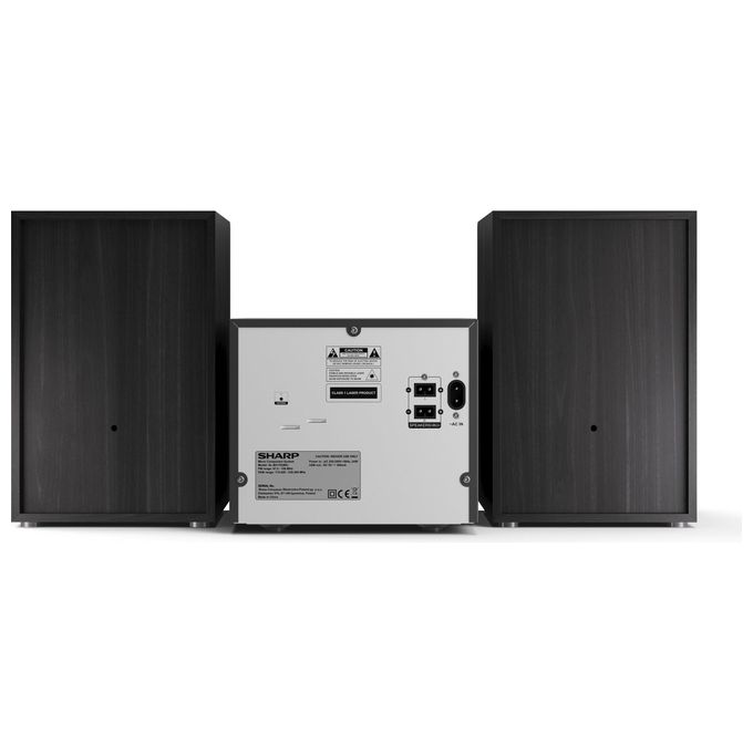 Sharp XL-B517D Microsistema Hi-Fi 45W DAB+ FM Bluetooth 5.0 Lettore CD USB AUX colore Nero