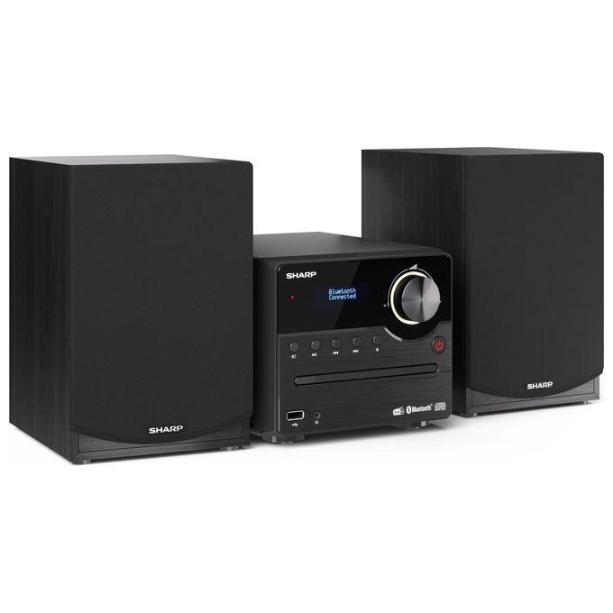 Sharp XL-B517D Microsistema Hi-Fi 45W DAB+ FM Bluetooth 5.0 Lettore CD USB AUX colore Nero