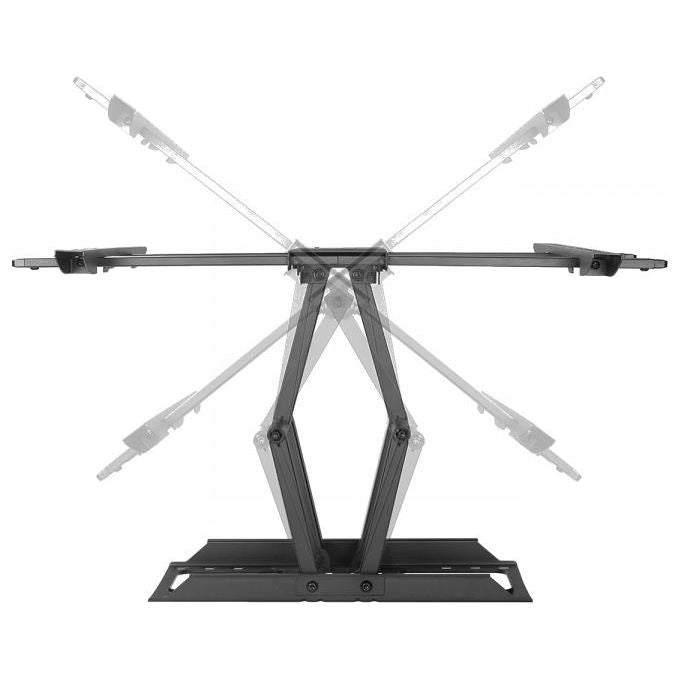 V7 WM1FM80 Supporto TV a Parete Full Motion 43'' 80'' VESA 600x400 mm carico 60 Kg colore Nero