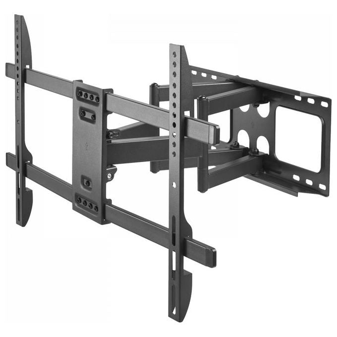 V7 WM1FM80 Supporto TV a Parete Full Motion 43'' 80'' VESA 600x400 mm carico 60 Kg colore Nero