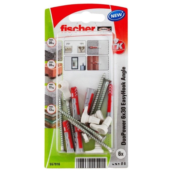 Fischer Tasselli DuoPower Easy Hook Angle 6