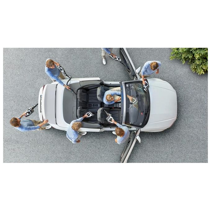 Bosch BSS825ALL Serie 8 Aspirapolvere senza fili con motore TurboSpin batteria 18 V 5 Ah fino a 45 min autonomia colore Nero Bianco