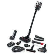 Bosch BSS825ALL Serie 8 Aspirapolvere senza fili con motore TurboSpin batteria 18 V 5 Ah fino a 45 min autonomia colore Nero Bianco