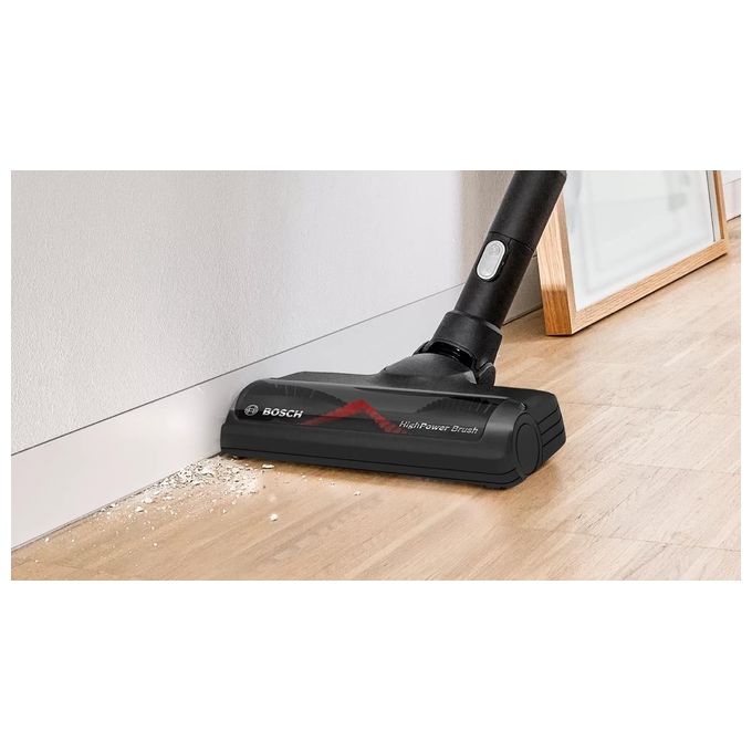 Bosch BSS825ALL Serie 8 Aspirapolvere senza fili con motore TurboSpin batteria 18 V 5 Ah fino a 45 min autonomia colore Nero Bianco