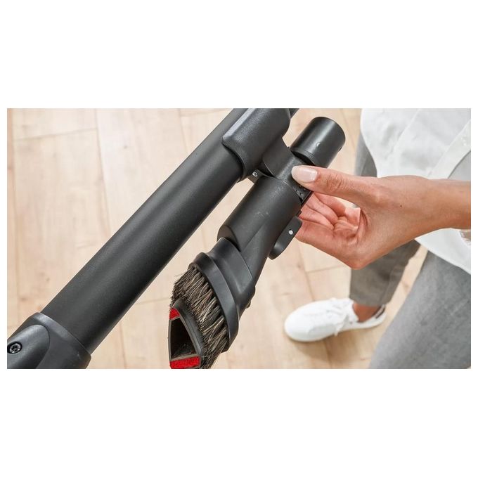 Bosch BSS825ALL Serie 8 Aspirapolvere senza fili con motore TurboSpin batteria 18 V 5 Ah fino a 45 min autonomia colore Nero Bianco