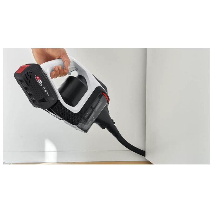 Bosch BSS825ALL Serie 8 Aspirapolvere senza fili con motore TurboSpin batteria 18 V 5 Ah fino a 45 min autonomia colore Nero Bianco