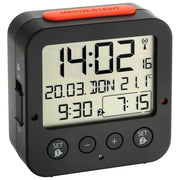 TFA Dostmann 60.2528.01 Bingo Sveglia Digitale Radiocontrollata 2 Allarmi Temperatura Interna Funzione Snooze colore Nero