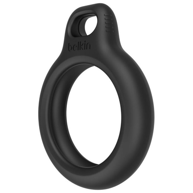Belkin MSC001BTBK Custodia per AirTag con Portachiavi Resistente ai Graffi Confezione da 4 Pezzi colore Nero