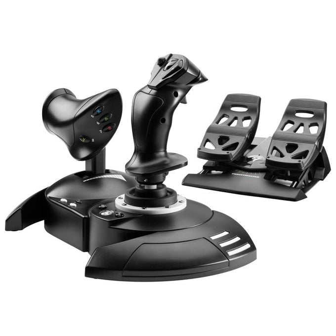 Thrustmaster 4460211 T.Flight Full Kit X Joystick Manetta e Timone a Pedali per Xbox Series X S Xbox One e PC colore Nero
