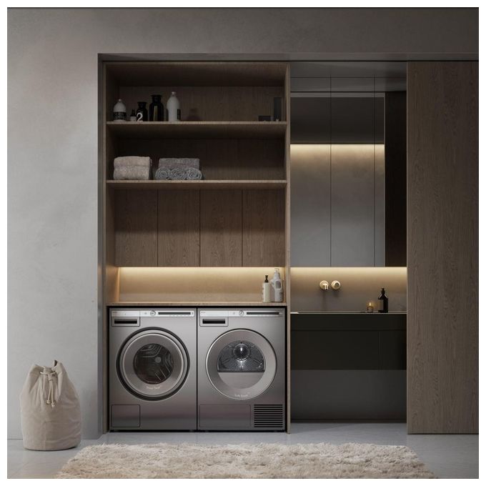 Asko T408HD.T.P Logic Asciugatrice Pompa di Calore 8 Kg Classe C 14 Programmi 64 dB (85x59,5x65,4 cm) colore Grigio Metallizzato