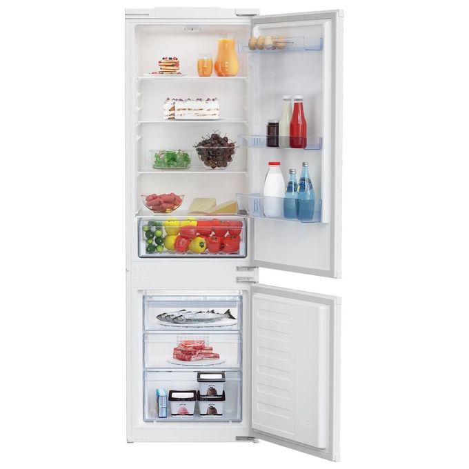 Beko BCSA285K4SN Frigorifero da Incasso Combinato 271 L 177,5 cm Classe E 35 dB MinFrost Porte Reversibili colore Bianco