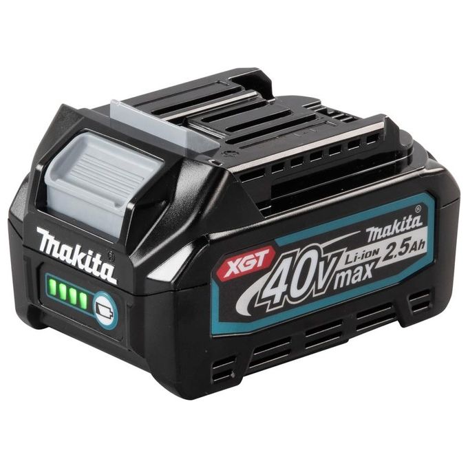Makita 191B36-3 XGT Batteria 40 V max 2,5 Ah 90 Wh Comunicazione Digitale Ricarica 28 min colore Nero