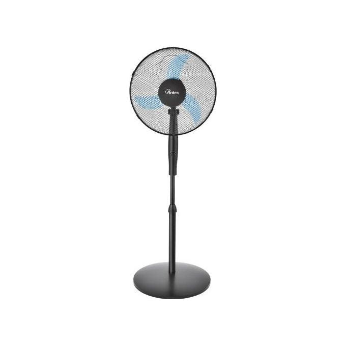 Ardes AR5EA41PB Easy 41PB Plus Ventilatore a Piantana 40 cm 50W 3 Velocita' Oscillazione Automatica Altezza Regolabile 130 cm colore Nero