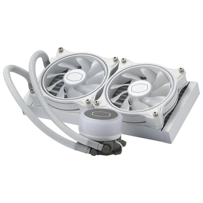 Cooler Master MLX-D24M-A18PW-R1 MasterLiquid ML240 Illusion Dissipatore a Liquido AIO Radiatore 240mm 2 Ventole ARGB 120mm Pompa 3a Gen colore Bianco