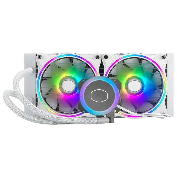 Cooler Master MLX-D24M-A18PW-R1 MasterLiquid ML240 Illusion Dissipatore a Liquido AIO Radiatore 240mm 2 Ventole ARGB 120mm Pompa 3a Gen colore Bianco