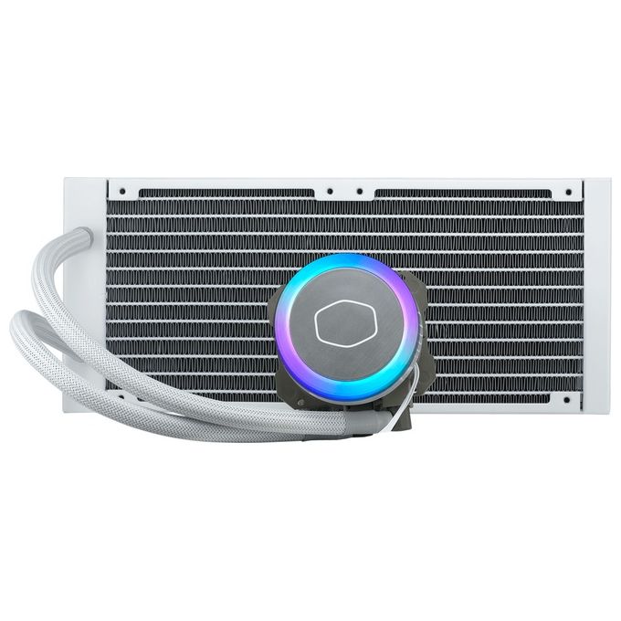 Cooler Master MLX-D24M-A18PW-R1 MasterLiquid ML240 Illusion Dissipatore a Liquido AIO Radiatore 240mm 2 Ventole ARGB 120mm Pompa 3a Gen colore Bianco