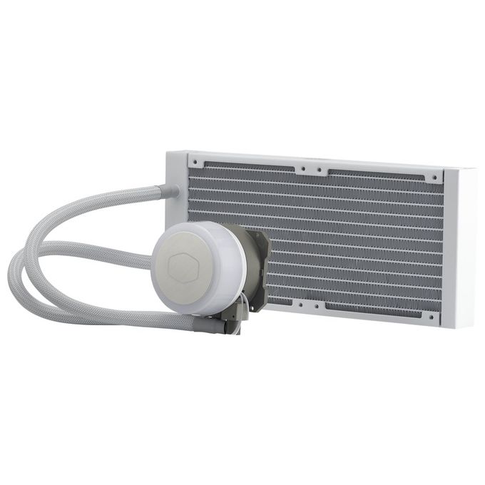 Cooler Master MLX-D24M-A18PW-R1 MasterLiquid ML240 Illusion Dissipatore a Liquido AIO Radiatore 240mm 2 Ventole ARGB 120mm Pompa 3a Gen colore Bianco