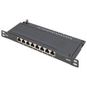 Digitus Pannello Patch Cat 6a Schermato 8 Porte 0.5U 10'' Colore Nero