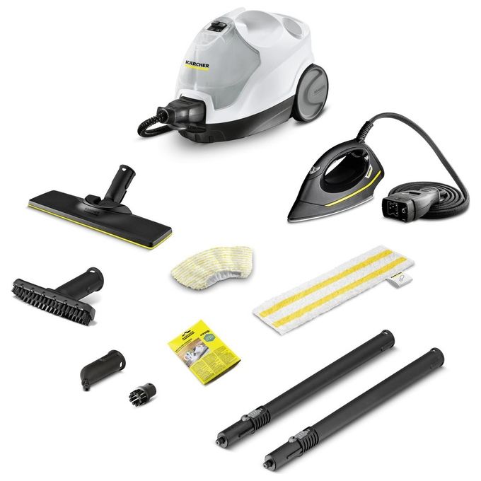 KÄRCHER 1.512-631.0 SC 4 EasyFix Iron Pulitore a Vapore Potenza 2.000 W Pressione 3,5 bar Area 100 m² con Ferro da Stiro colore Nero