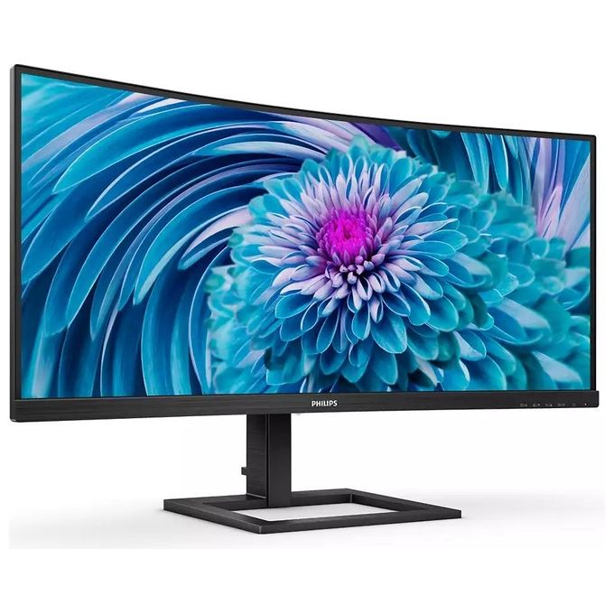 Philips 346E2CUAE E Line Monitor PC 34'' VA Curvo 3440x1440 UWQHD 100 Hz 4 ms USB-C 65W AMD FreeSync Premium colore Nero