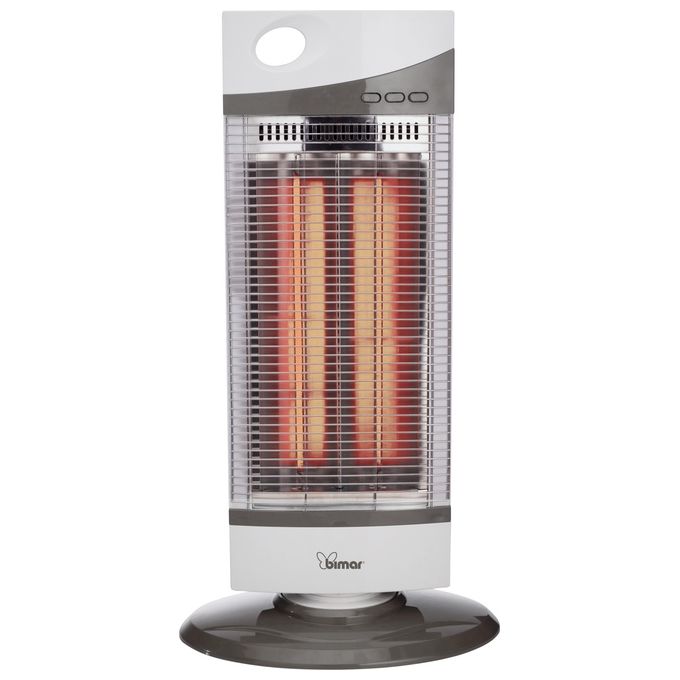Bimar Riscaldatore Elettrico Oscillante con Resistenze al Carbonio 500-1000W