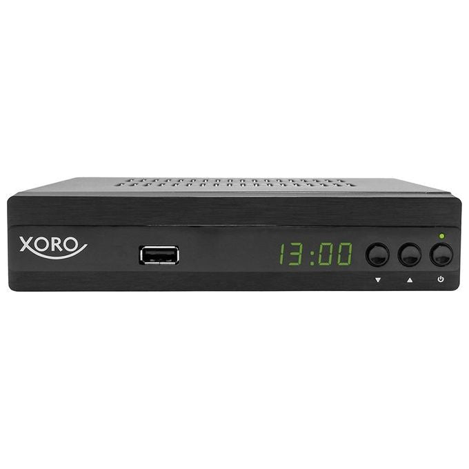 Xoro HRT 7622NP Decoder Digitale Terrestre DVB-T2 Full HD 1080p HEVC Ethernet HDMI USB colore Nero