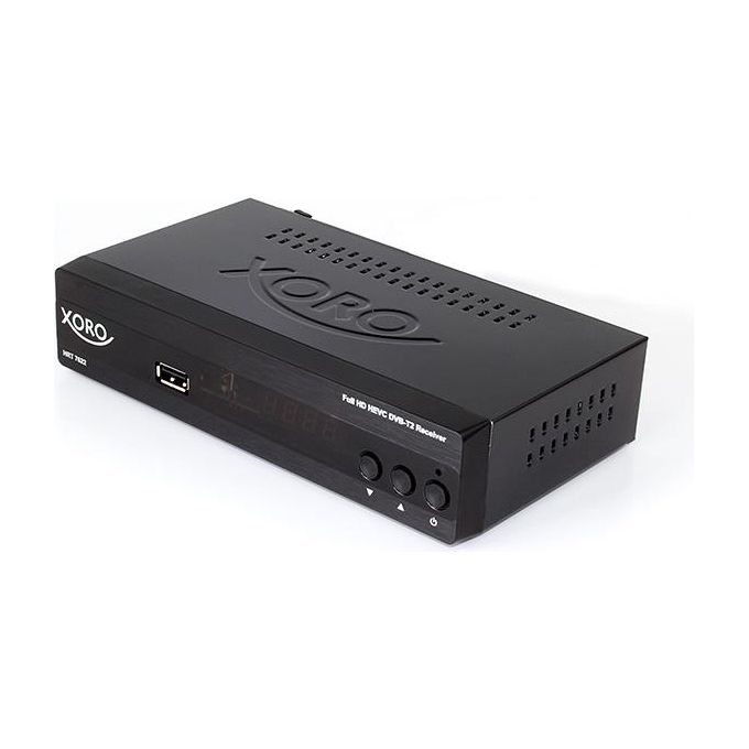 Xoro HRT 7622NP Decoder Digitale Terrestre DVB-T2 Full HD 1080p HEVC Ethernet HDMI USB colore Nero