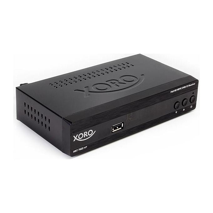 Xoro HRT 7622NP Decoder Digitale Terrestre DVB-T2 Full HD 1080p HEVC Ethernet HDMI USB colore Nero