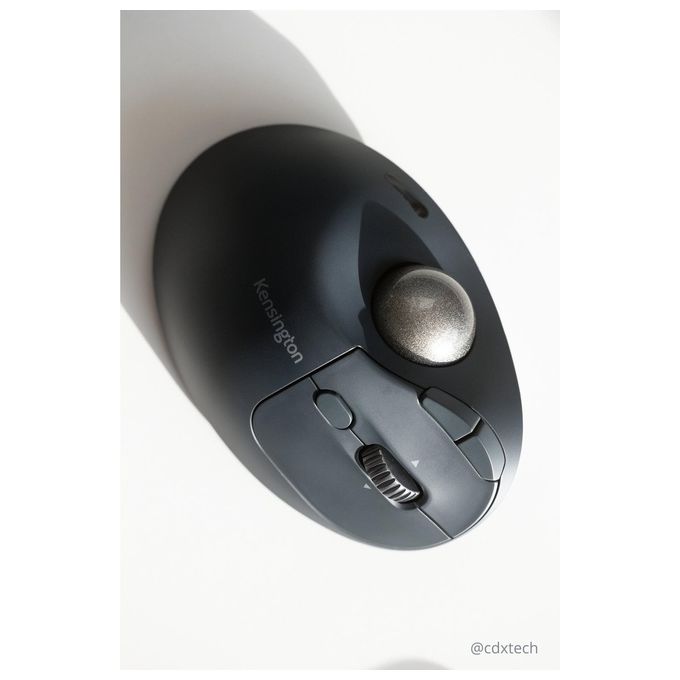 Kensington K72196WW Pro Fit Ergo TB550 Trackball Wireless Bluetooth Ricaricabile 4D Scrolling Batteria Integrata colore Nero
