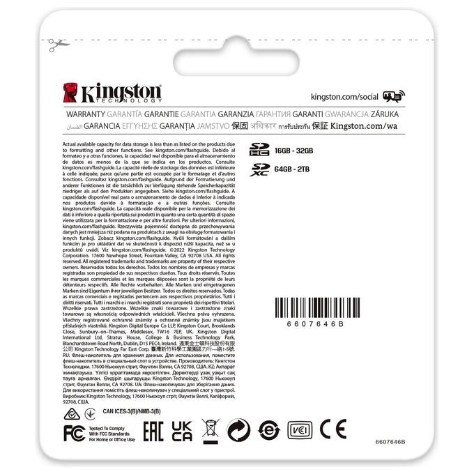 Kingston Technology Canvas React Plus 32Gb SD UHS-II Classe 10
