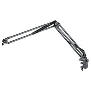 KandM 23840-300-55 Braccio da Tavolo per Microfono Lunghezza Regolabile da 460 a 960 mm Carico Massimo 0,8 Kg Attacco 3-8'' e 5-8'' colore Nero