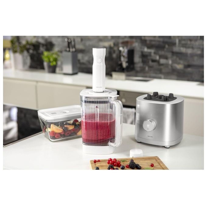 ZWILLING 36801-000 FRESH and SAVE Pompa per sottovuoto Ricaricabile senza fili Batteria al Litio 19 cm colore Bianco