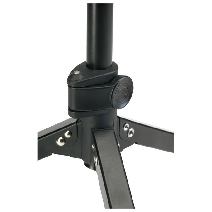 König and Meyer 23150-100-55 Supporto per Microfono da Tavolo Telescopico con Base a Treppiede Gambe Pieghevoli Attacco 1-4'' colore Nero