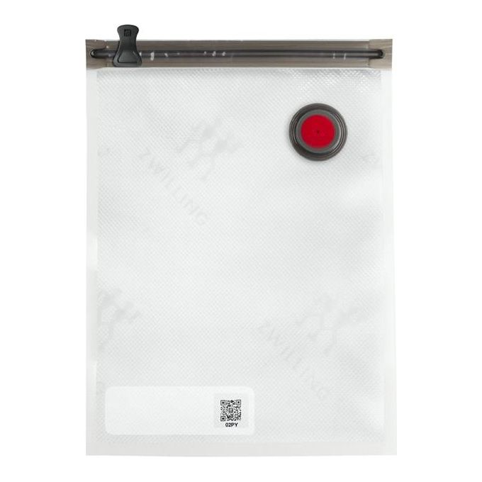 Zwilling 36807-007 Fresh and Save Set per Sottovuoto 7 Pezzi Plastica Pompa Ricaricabile 2 Contenitori 4 Buste colore Bianco