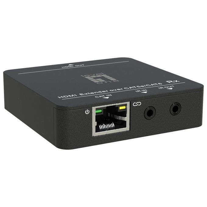 LEVELONE B099796NTK HVE-9006 Extender HDMI su IP Risoluzione 1080p Distanza fino a 50 metri Cablato colore Nero