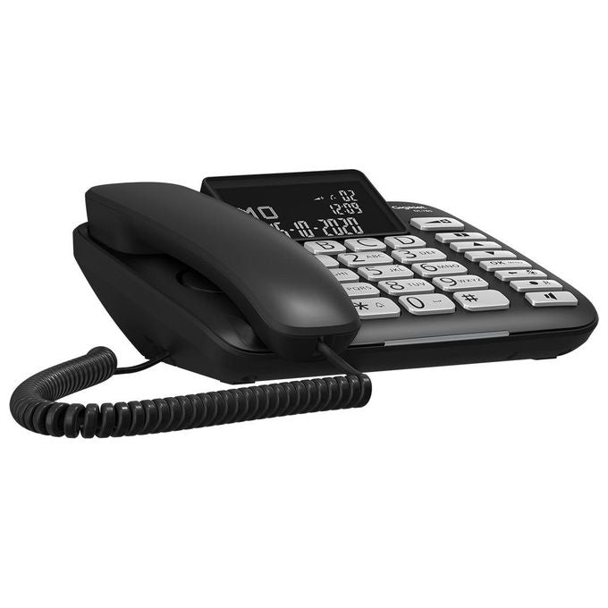 Gigaset DL780 PLUS Telefono Fisso con Cordless DECT Vivavoce Tasti Grandi Rubrica 99 Contatti colore Nero