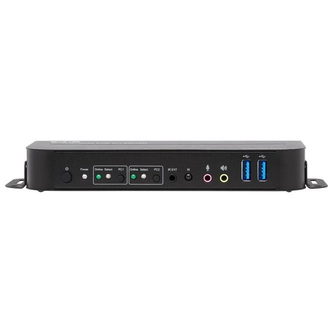 Eaton B005-HUA2-K Switch KVM 2 Porte HDMI 4K 60Hz HDR HDCP 2.2 Hub USB 3.2 Telecomando IR colore Nero