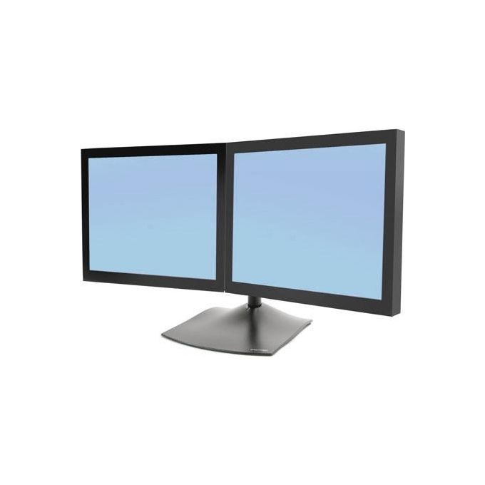 Ergotron DS100 Supporto per Due Monitor in Orizzontale per Lcd Inferiori a 24'' Nero
