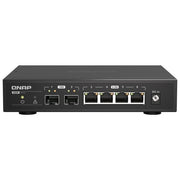 Qnap QSW-2104-2S Switch di Rete Non Gestito 2 porte 10GbE SFP+ 4 porte 2.5GbE RJ45 Fanless 60 Gbit-s colore Nero